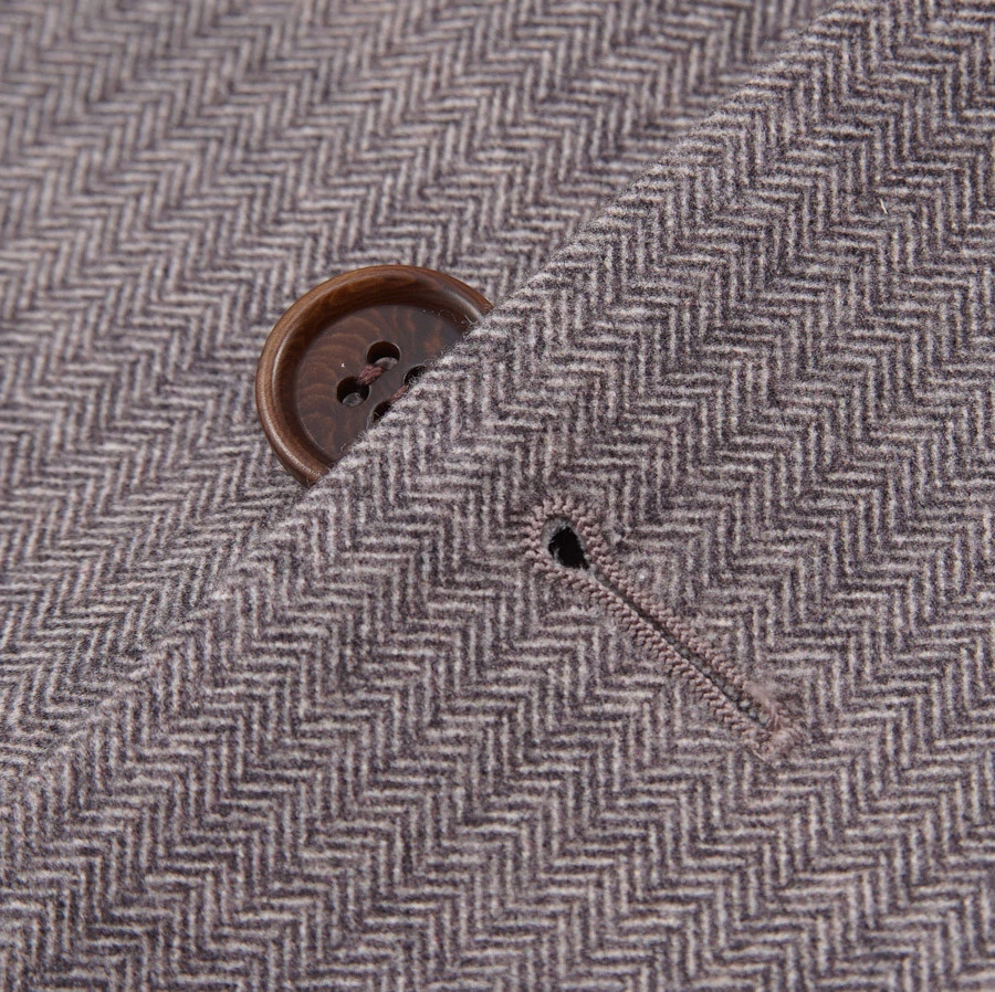 NUEVO CON ETIQUETAS $2995 SARTORIO NAPOLI por KITON Avena Espiga Lana Abrigo Deportivo Delgado 42 R Foto 4 de 4