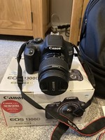 Canon EOS 1300D 18.0MP Digital SLR Camera - w/ EF-S 18-55mm & EF 50mm Lens