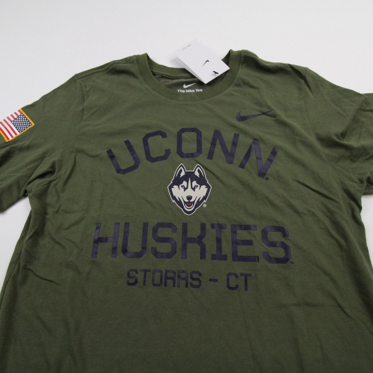 UConn Huskies Nike Nike Tee Short Sleeve Shirt Men's Olive