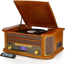 Record Player DAB+ Radio Cassette USB  Bluetooth Denver MRD-51BT 10 iN 1