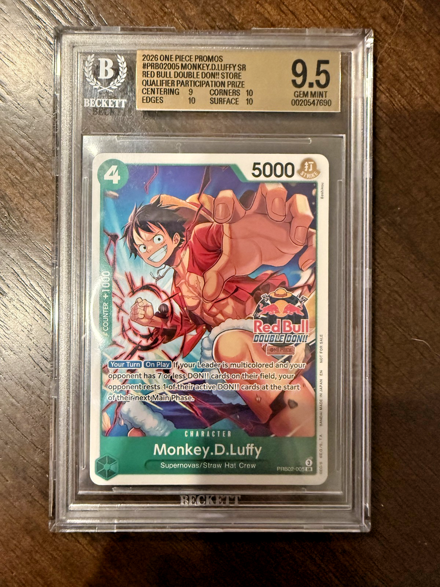 Monkey.D.Luffy (Red Bull Double Don!!) PRB02-005 One Piece
