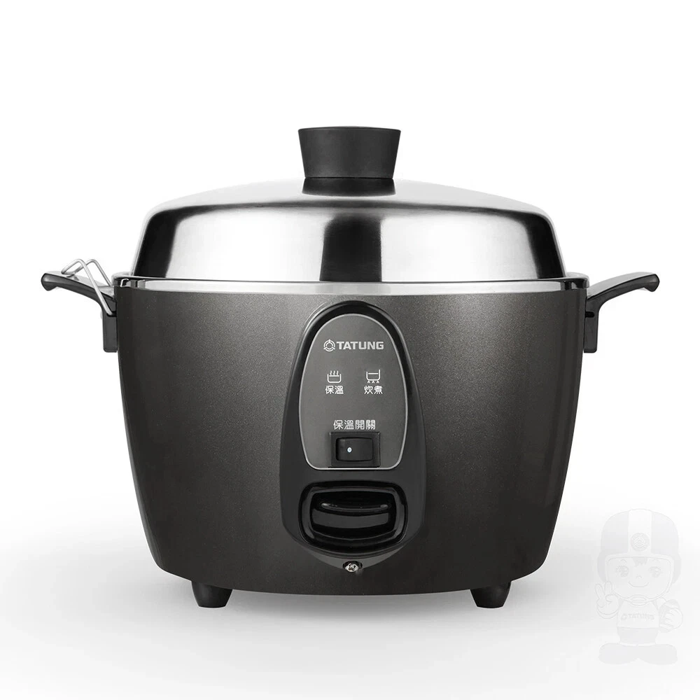 New TATUNG TAC-06I-NIG 5 CUP All stainless steel Rice Cooker AC 110V - Black
Opens in a new window o