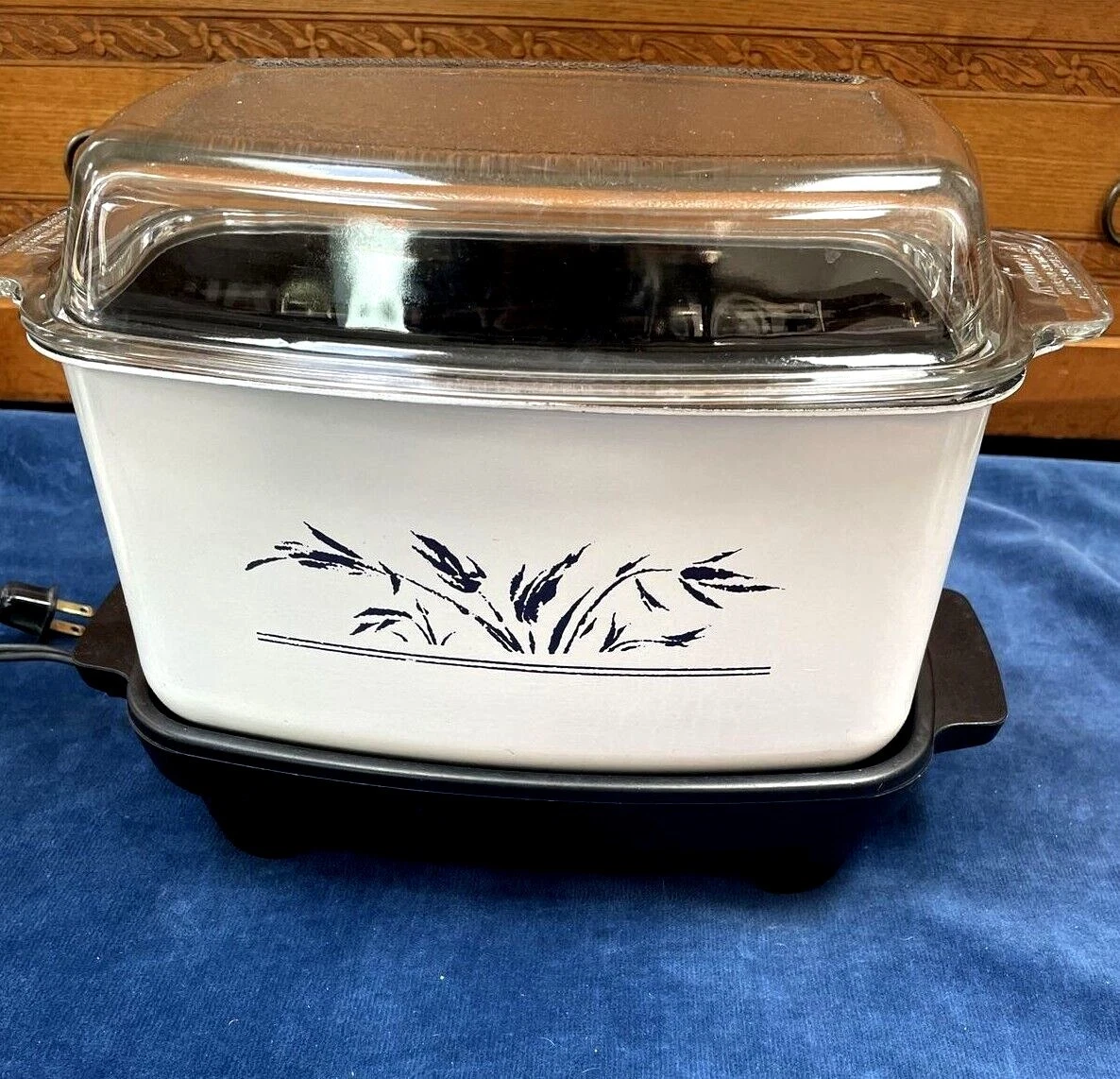 West Bend 6 Quart Qt Slow Cooker Crock Pot Sandwich Grill Glass Lid
