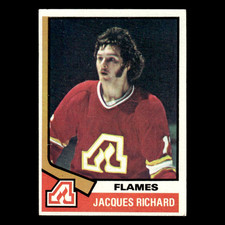 Jacques Richard #139 1974 Topps Atlanta Flames Hockey Card NHL EX