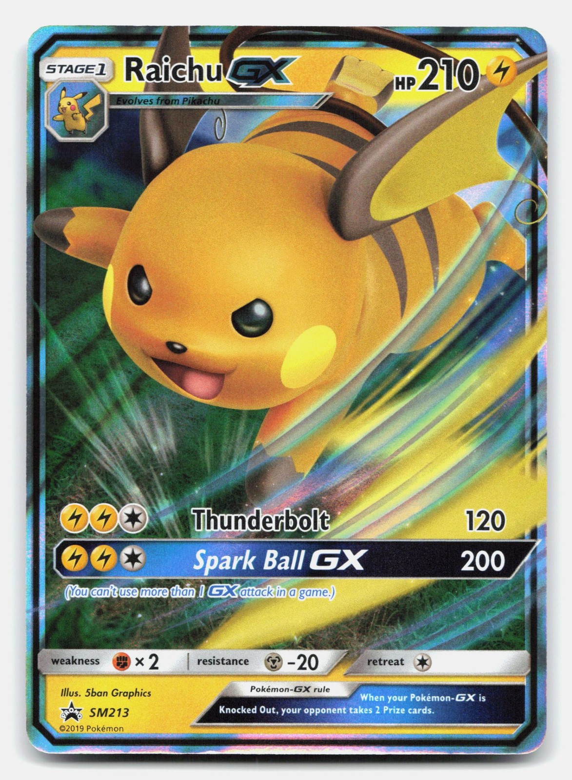 Raichu GX [SMP - SM213]NM