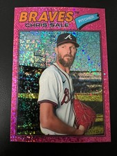 2026 Topps Heritage Chris Sale #278 Atlanta Braves Pink Sparkle