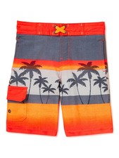 Wonder Nation Boys  Quick Dry Swim Trunks Size M Multicolor --J2--