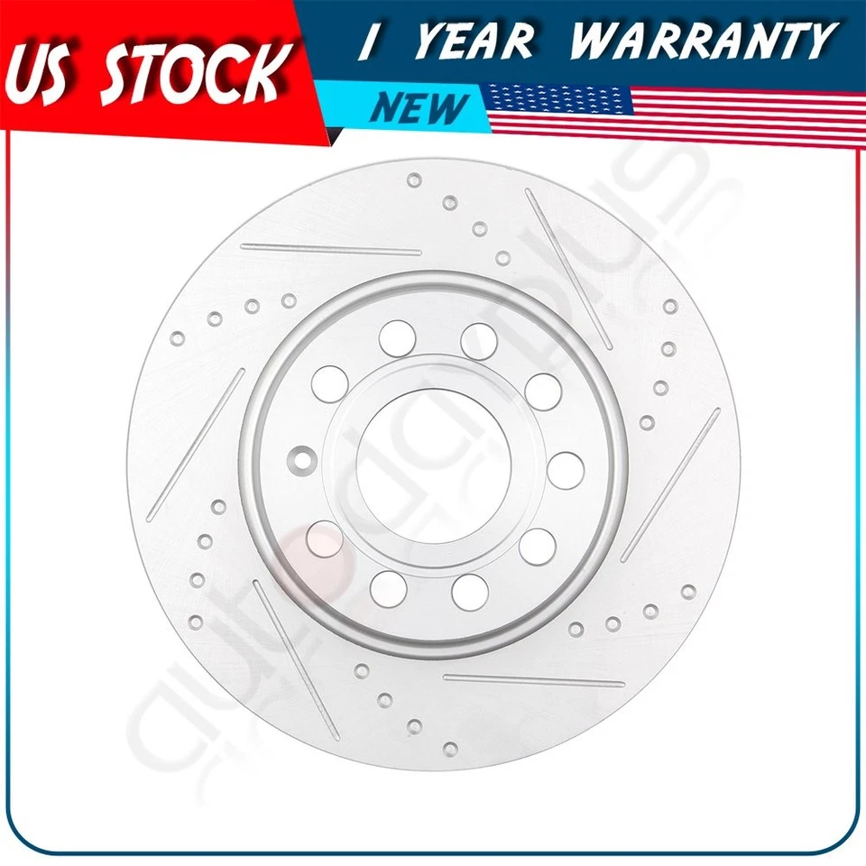 Rotores de discos de freno traseros para Volkswagen Golf SportWagen G3000 2015-2017 fundición Foto 2 de 4