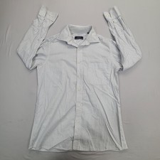 Arrow Shirt Mens 15 White Blue Plaid Button Up Classic Comfort Stylish Casual