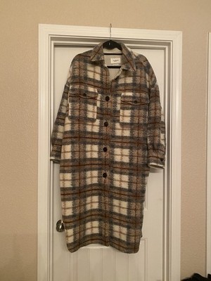 NWOT RARE Isabel Marant Etoile Gabrion Coat/ Shacket Pea Coat Oversize Size 1