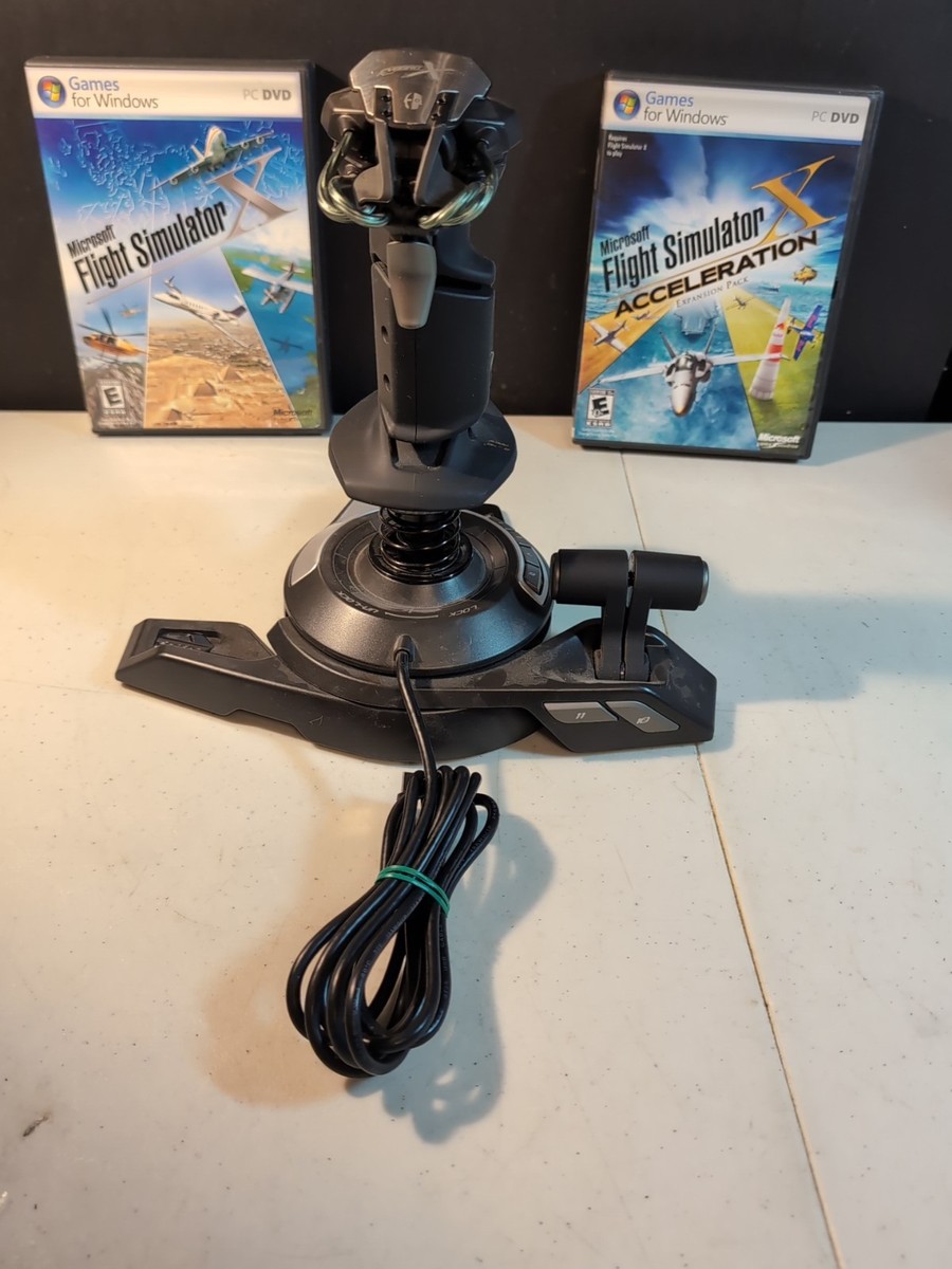 Mad Catz Cyborg X F.L.Y.5 Flight Stick & PC Game Flight Simulator