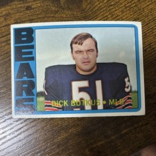 T.C.G. Topps 1972 Dick Butkus #170 Chicago Bears NFL Base Set Football Card