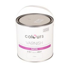 Colours Clear Satin Quick Dry Varnish 2.5L
