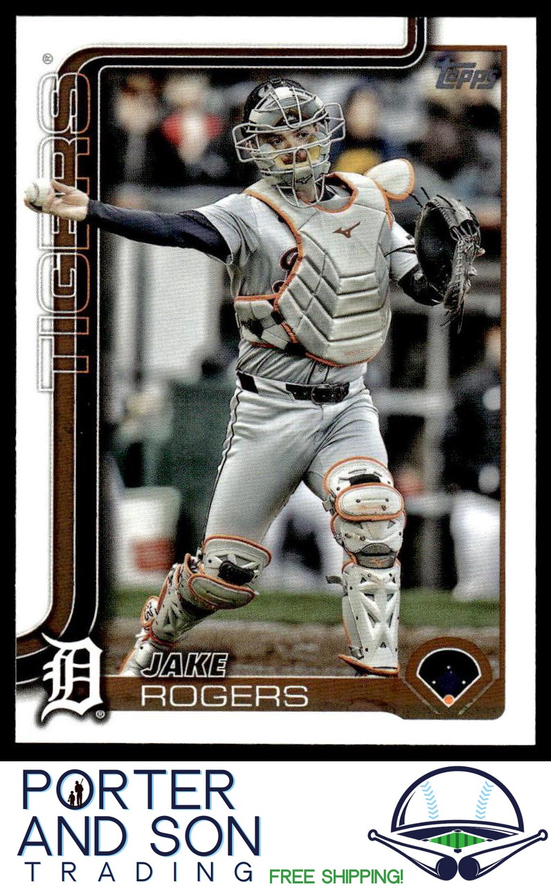2025 Topps Series 1 Jake Rogers Detroit Tigers Baseball Card #55