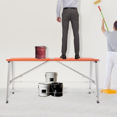 Scaffolding Platform Portable Scaffolding Ladder Folding Work Platform Adjustabl