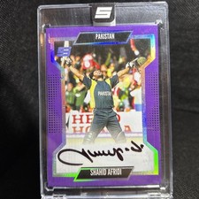 SHAHID ALFRIDI Signed Numbered Auto4/7  Purple Prizm Pakistan 2025 ‘Lala’
