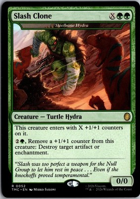 Slash Clone - Steelbane Hydra 52 Commander: TMNT Magic: The Gathering NM