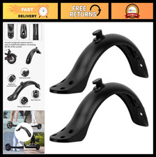 2Pcs Scooter Rear Fender, Electric Scooters Rear Mudguard 4 Hole Scooter Black F