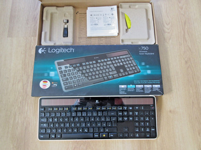 Logitech K750 Wireless Solar Keyboard, Schwarz, Qwertz
