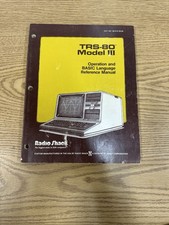 1980 Radio Shack TRS-80 Model III Operation and BASIC Language Reference Manual
