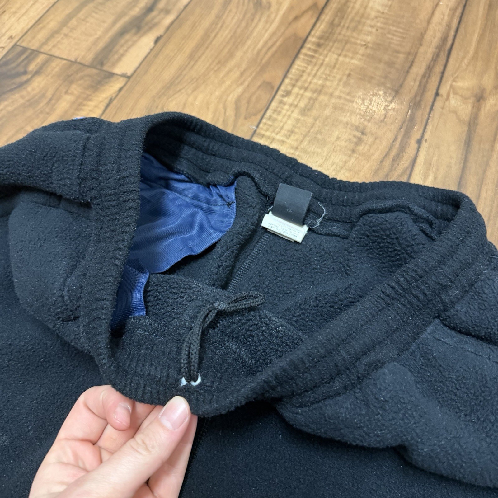 Vtg 90s Patagonia Synchilla Fleece Jogger Gaucho Pants Mens Large Black USA Made thumbnail 5