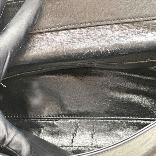 VERSACE Sac à main fourre-tout sac à main Méduse cuir noir authentique - Photo 19/24