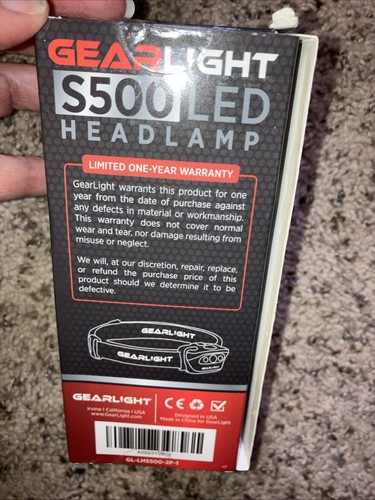 GearLight S500 Phares LED avec Bandeau Réglable - Lot de 2 - Neuf - Photo 4/5