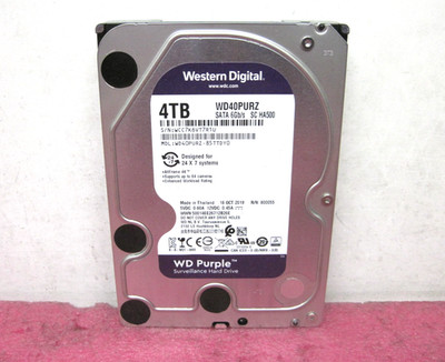 Western Digital Purple 4TB Internal Hard Drive HDD 5400 RPM 3.5'' WD40PURZ T9-A2