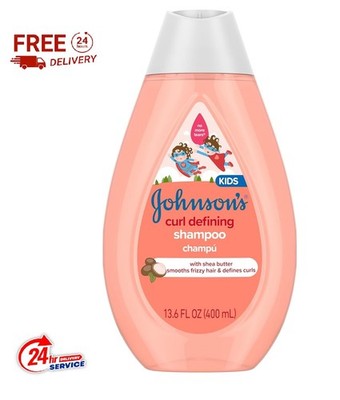 Johnson's Kids Curl-Defining, Frizz Control, Tear-Free Kids Shampoo + Shea