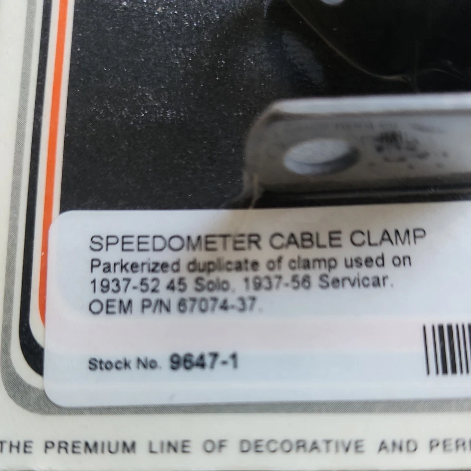 Braçadeira de cabo de velocímetro compatível com Harley Davidson fabricante de equipamento original 67074-37 - Imagem 3 de 3