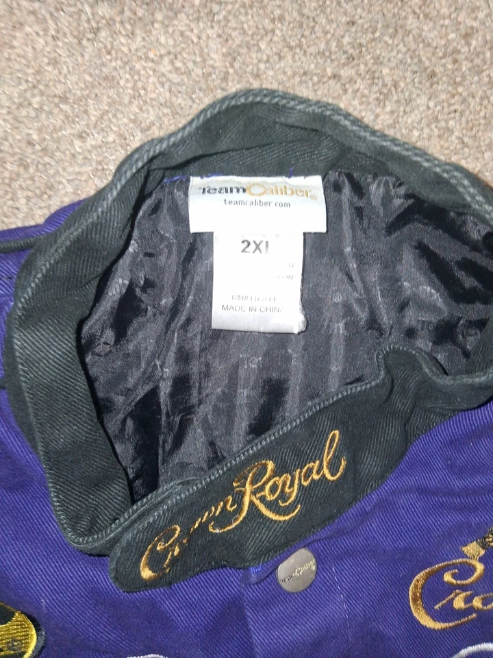 Mens Size XL Jacket RARE Crown Royal Racing Jacket High Quality Purple Ford - Image 3 of 4