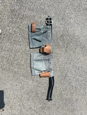 Action Leathercraft Professional Tool Belt Pockets Genuine Blue Leather A-499-2