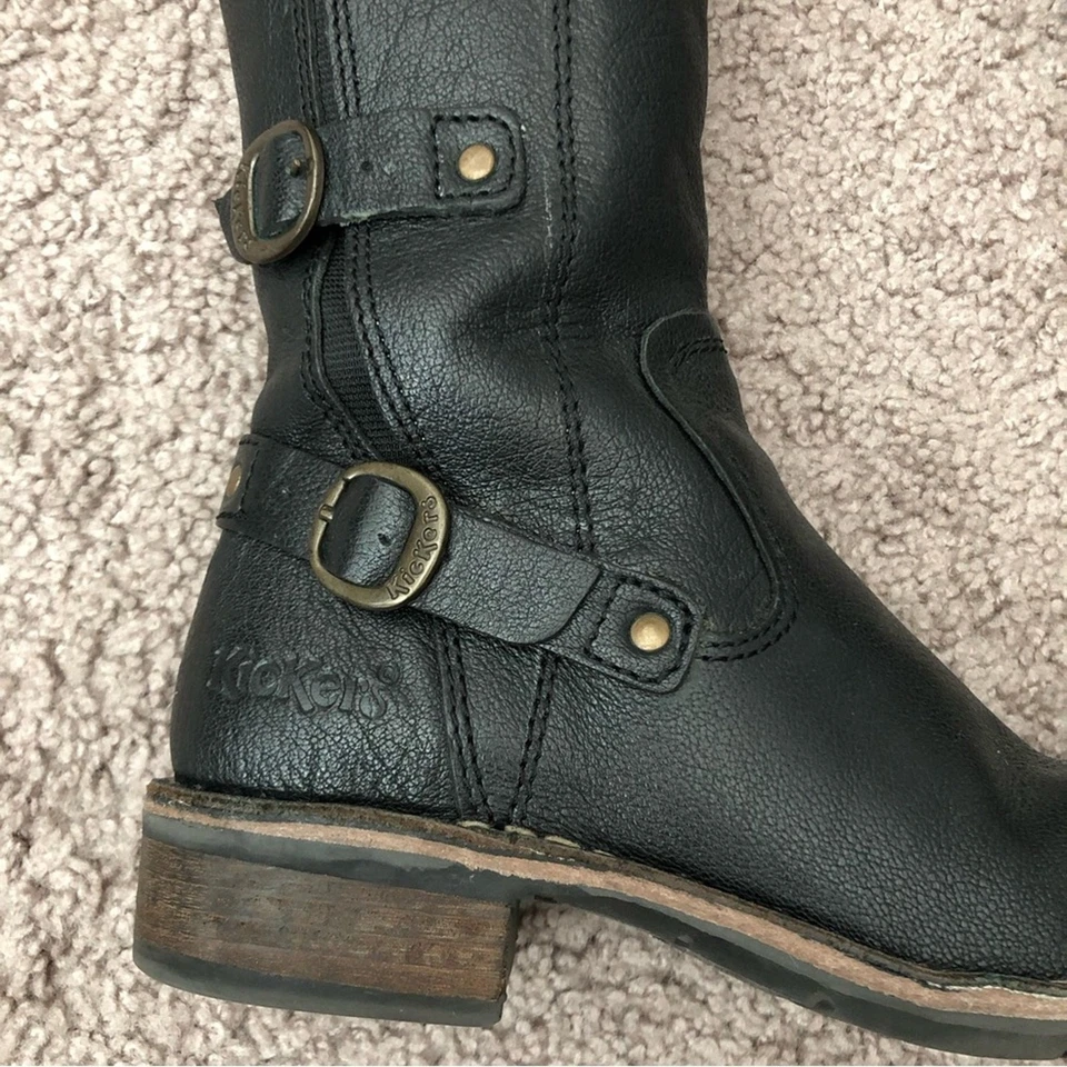 Botas Kickers Mujer Talla EU 36 US 5 Marrón Oscuro Hebilla Foto 2 de 4