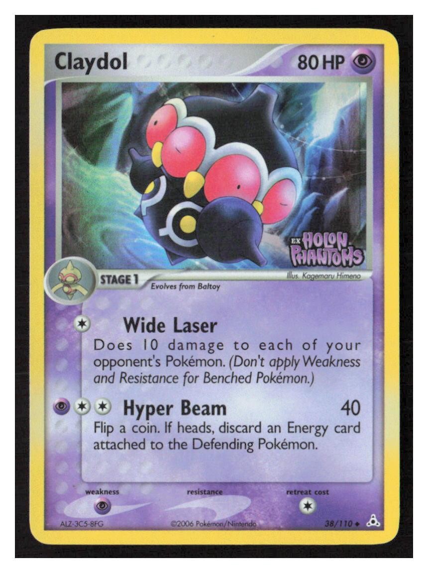 Claydol Holon Phantoms #38/110 Holo Stamped LP Pokemon
