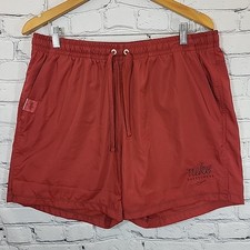 Nike Mens Size Large Red Swim Shorts Mesh Lining Board Shorts Drawstring