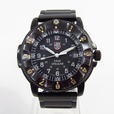 LUMINOX Nighthawk F-117 Quartz Watch 3400 Military Black Used
