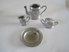 Dollhouse Germany Tea Set Pieces Sugar Creamer Pot Plate