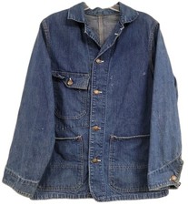 MENS VINTAGE DENIM CHORE JACKET BIG MAC BARN UNION MADE PENNEYS WORKWEAR SMALL