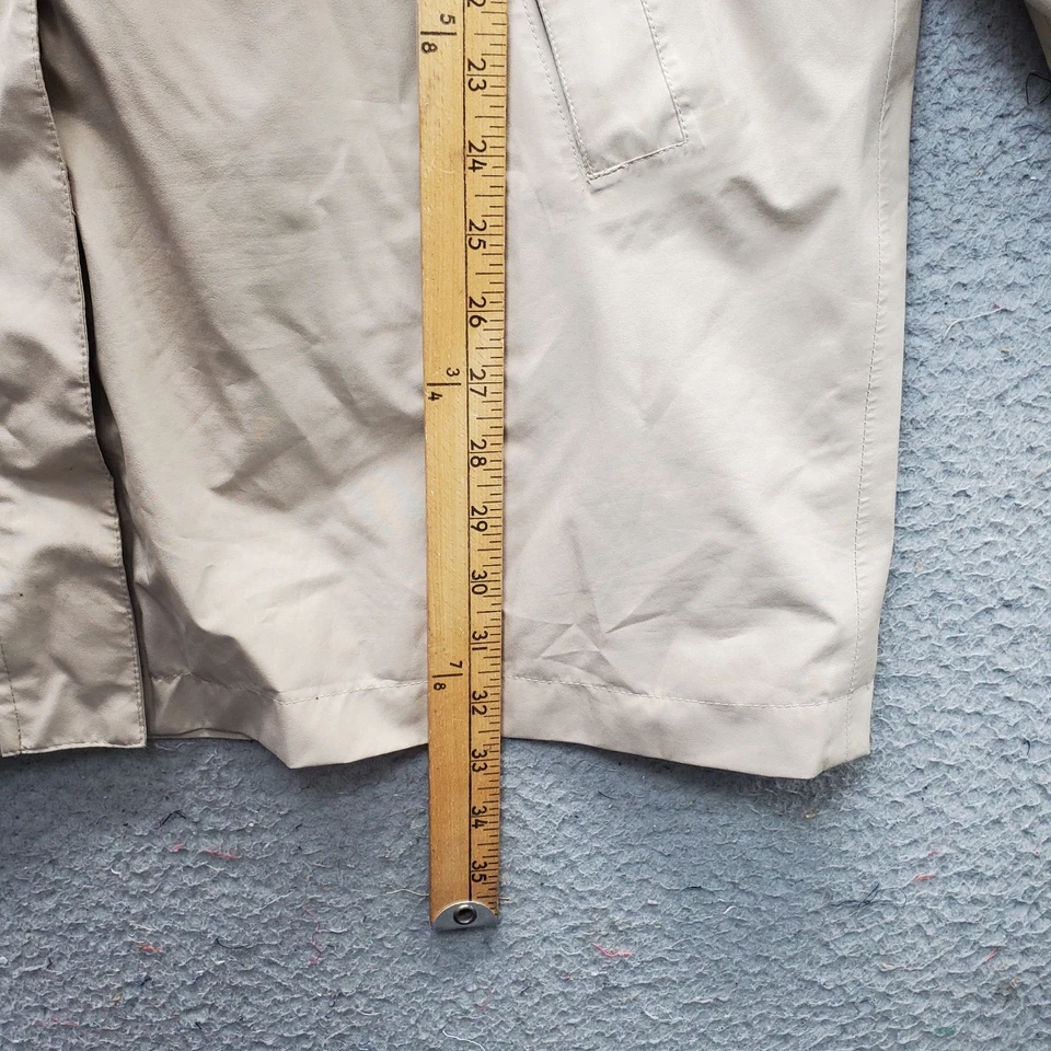 Lands' End Windproof Coat Womens Large Brown Lined Gore-Tex Hooded Inside Zip - Image 3 of 4