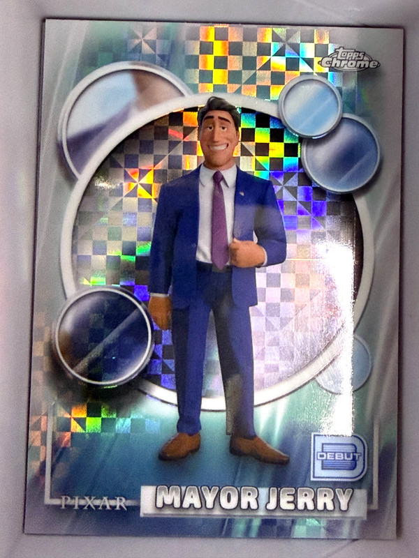 2026 Topps Chrome Disney Mayor Jerry #112 Hoppers X-Fractor Refractor Card