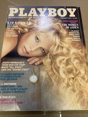 Playboy Magazine February 1983 - Kim Basinger - Women of Aspen Very