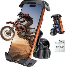 Motorcycle Phone Holder Mount -Dual Vibration Dampener, Tool-Free Bike Phone Hol