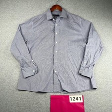 Tommy Hilfiger THflex Supima Slim Fit Shirt Button Up Long Sleeve Mens 17.5