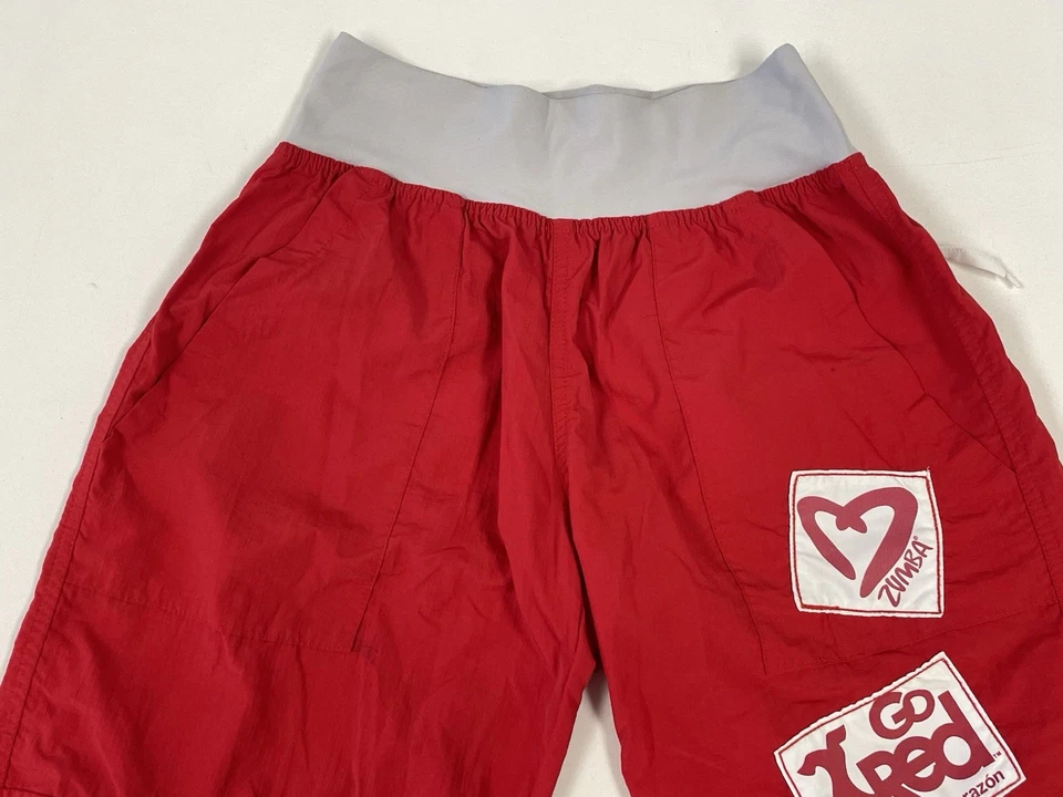 Pantalones de Baile Zumba Go Rojo Por Tu Corazón Edición Limitada Carga Rojo Capri Talla S Foto 3 de 4