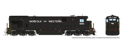 Rapido ~ Escala HO ~ GE C36-7 ~ Norfolk & Western #8513 ~ Versión DC ~ 42118 | Zustand: New