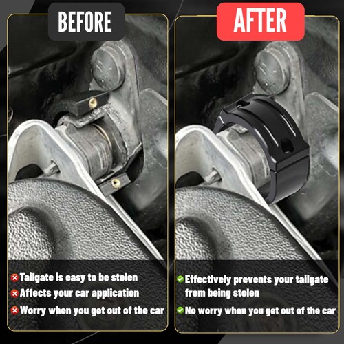 Tailgate Anti-Theft Lock Device For Tacoma 2016-2023 Truck Bed w/ Screws AT - Picture 4 of 11