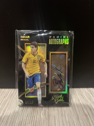 Panini Black Gold Fifa 2016-17 Oscar Brazil /25 auto soccer card