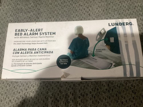 Lunderg Early Alert Bed Alarm System w/ Wireless Sensor Pad and Monitor Open Box - Picture 1 of 6