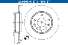 2x ATE Bremsscheibe 24.0109-0187.1 für MAZDA BP CX 30 DM DT ED SKYACTIV BP5H AWD