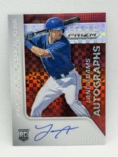 LANE ADAMS 2015 Prizm Red Power Prizm #62 Rookie Card Auto SP /125 RC KC Royals. rookie card picture
